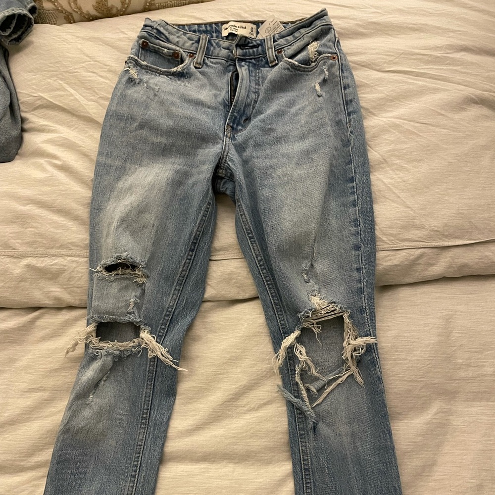 Abercrombie curve love high rise skinny jeans